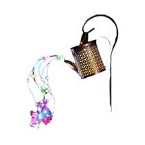 Lanterna Metálica Retro Grande À Prova d'Água Com Luz Solar Para Jardim, Luminária LED Estrela