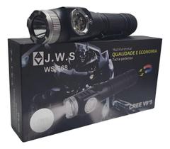 Lanterna Militar Policial LED V9 T12 Ângulo 90 Base Imã Recarregável Alta Potência Zoom Ajustável Longo Alcance ws-668