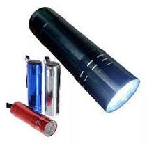Lanterna Mini 9 Leds Aluminio - Pilha