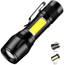 Lanterna Mini Led Lampião Potente Recarregável Zoom Forte