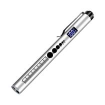 Lanterna Mini LED LCD Branca Amarela Recarregável Por USB Para Emergências Infantis E Camping