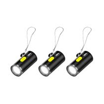 Lanterna Mini LED Portátil Tipo C Para Emergências Ao Ar Livre Camping E Caminhadas 2-3 Peças