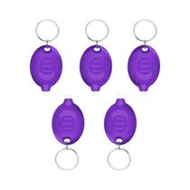 Lanterna Mini LED Super Brilhante Para Chaveiro, Pacote Com 5, 12 Lumens, Luz Portátil Alimentada