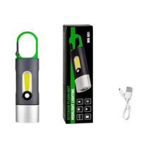Lanterna Mini P50 Recarregável Super Brilhante Com Laser Branco, Lâmpada Portátil Para Camping Lanterna Mini P50 Recarregável Super Brilhante Com Laser Branco, Lâmpada Portátil Para Camping