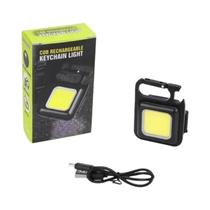 Lanterna Mini Portátil Com Chaveiro, Recarregável via USB, LED, Multifuncional, Lanterna De Bolso