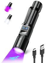 Lanterna MOWETOO UV 395nm USB-C Recarregável com Zoom Lanterna MOWETOO UV 395nm USB-C Recarregável com Zoom