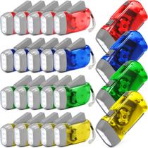 Lanterna Mudder Hand Crank, pacote com 24 unidades, LED, multicolorida Lanterna Mudder Hand Crank, pacote com 24 unidades, LED, multicolorida