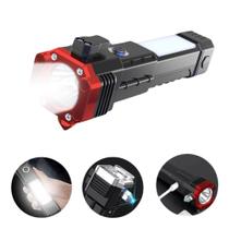 Lanterna Multifuncional c/ Power Bank, Lâmina e Martelete Quebra Vidro Flexgold Lanterna Multifuncional c/ Power Bank, Lâmina e Martelete Quebra Vidro Flexgold