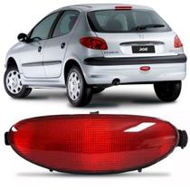 Lanterna Neblina Acrilico Parachoque Traseiro Peugeot 206 1999 A 2010 Lanterna Neblina Acrilico Parachoque Traseiro Peugeot 206 1999 A 2010
