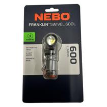 Lanterna NEBO Franklin Swivel 600L recarregável com cabeça giratória de 90 Lanterna NEBO Franklin Swivel 600L recarregável com cabeça giratória de 90