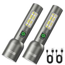 Lanterna ODISTAR recarregável de 2000 lúmens à prova d'água (pacote com 2) Lanterna ODISTAR recarregável de 2000 lúmens à prova d'água (pacote com 2)