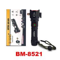 Lanterna Original B-Max 8521 Tática Com Quebra Vidro Potente Recarregável - Enviamos no mesmo dia