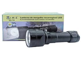 Lanterna p/ mergulho profissional led p50 3 modos jws - top