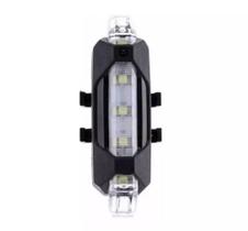 Lanterna Para Bicicleta Traseira Led Branco Pisca De Bike - xsd