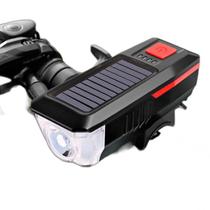 Lanterna Para Bike Led T6 Carregamento Solar/Usb