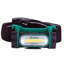 Lanterna para Cabeça Recarregável 150 Lumens com Carregador ST90716 SATA Lanterna para Cabeça Recarregável 150 Lumens com Carregador ST90716 SATA