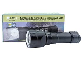 Lanterna Para Mergulho Profissional Led P50 3 Modos Jws Top - Jws-