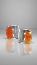 Lanterna Pisca Automotiva Cristal e Laranja Par Lanterna Pisca Automotiva Cristal e Laranja Par