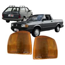 Lanterna Pisca Dianteira Esquerda Gol Parati Saveiro 1995 a 2005 Âmbar Cibie