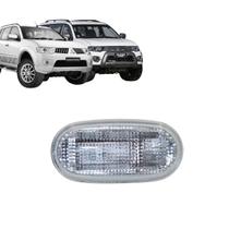 Lanterna Pisca Seta Lateral Cristal Com LED Mitsubishi L200 Triton Pajero TR4 Dakar Sport Outdoor 2007 A 2015