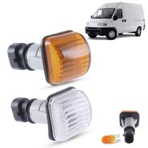 Lanterna Pisca Seta Lateral + Soquete e Lâmpada Fiat Ducato Boxer Jumper 1996 a 2004