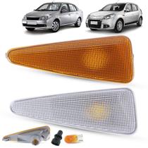 Lanterna Pisca Seta Lateral + Soquete e Lâmpada Renault Sandero Symbol Stepway 2007 2008 2009 2010 2011 2012 2013 2014