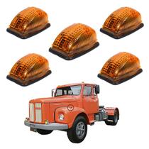 Lanterna Pisca Seta Teto Caminhão SC 111 Jacaré 110 5 Peças Lanterna Pisca Seta Teto Caminhão SC 111 Jacaré 110 5 Peças