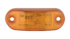Lanterna Placa Delimitadora LED Bi-Volt - Com Fio - Ambar