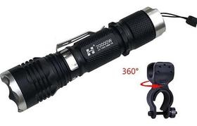 Lanterna Policial Recarregável C/clip Zoom