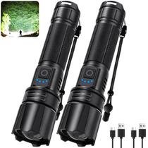 Lanterna polisak 99000 lúmens recarregável, kit com 2 unidades Lanterna polisak 99000 lúmens recarregável, kit com 2 unidades