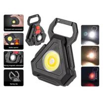 Lanterna Portátil Abridor De Garrafa Triangulo Recarregável Com Luz Led Chaveiro Multiuso Emergência