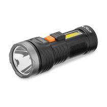 Lanterna Portátil Multifuncional Preta Com Bateria Recarregável Atrio ES443 - Átrio