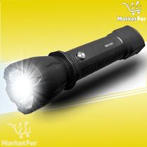 Lanterna Potente 5 leds Recarregável Portátil Ultra Brilhante Bivolt 127/220v Preta