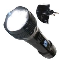 Lanterna Potente 9 LED Bivolt Recarregável Maxmidia MAX76899