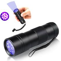 Lanterna Profissional Luz Negra Ultra Violeta Dinheiro Falso Urina Gato - Luatek