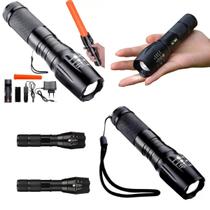 Lanterna Profissional Tática LED Cree 66000 Lúmens Foco 800m Resistência Desgaste