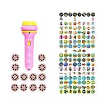 Lanterna Projetora De Histórias Para Bebês Com 80 Padrões De Animais, Quebra-Cabeça Educacional Para