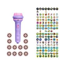 Lanterna Projetora De Histórias Para Bebês Com 80 Padrões De Animais, Quebra-Cabeça Educacional Para