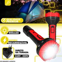 Lanterna Recarregável 12 Led Alta Luminosidade Bivolt 127 220V Potente Portátil Lanterna Recarregável 12 Led Alta Luminosidade Bivolt 127 220V Potente Portátil