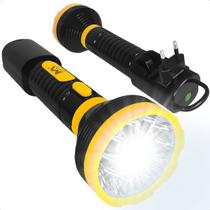 Lanterna Recarregável 15 LEDs Alta Luminosidade Bivolt 127 220V Potente Portátil