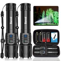 Lanterna recarregável Banral High Lumens à prova d'água (pacote com 2)