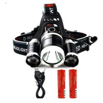 Lanterna Recarregável Cabeça para Ciclismo Pesca Camping Escalada caminhada Noturna