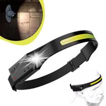 Lanterna Recarregável Cabeça Sensor Movimento Potente Usb