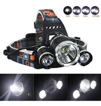 Lanterna Recarregável de cabeça 3 leds Forte Camping Acampamento Escalada