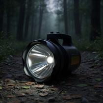 Lanterna Recarregável Holofote Potente Td 6000a 30w T6 Forte