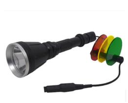 Lanterna recarregável led cree t6 potente 3 lentes coloridas