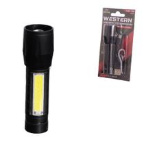 Lanterna Recarregável LED USB Com Estojo Western Alta Potência Lanterna Recarregável LED USB Com Estojo Western Alta Potência