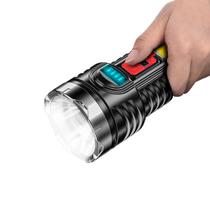 Lanterna Recarregável LED USB Potente Flashlight Com Luz COB - Hxt