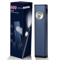 Lanterna recarregável lexall 600 lúmens com base magnética