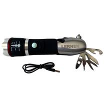 Lanterna recarregável multiuso + kit multiferramentas 10 Func Lanterna recarregável multiuso + kit multiferramentas 10 Func